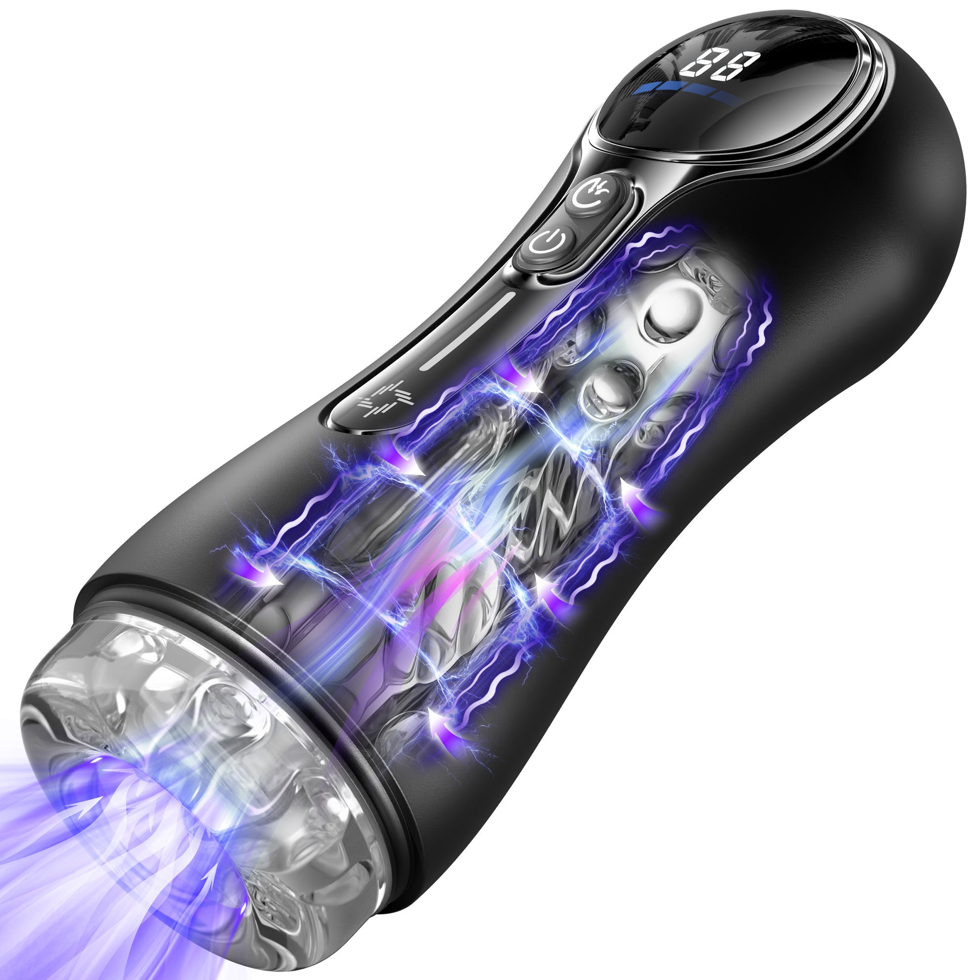 Automatic Male Masturbator – 4 Suction Modes, 9 Vibrations, LED Display