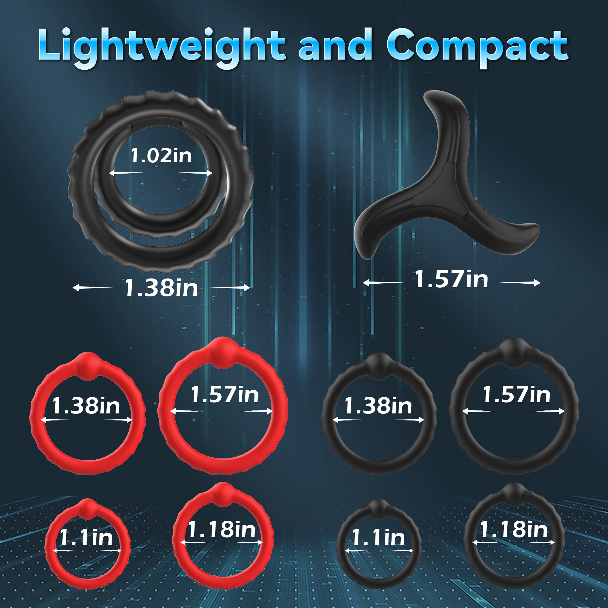 10 PCS Men’s Rings Penis Sleeve Shaft