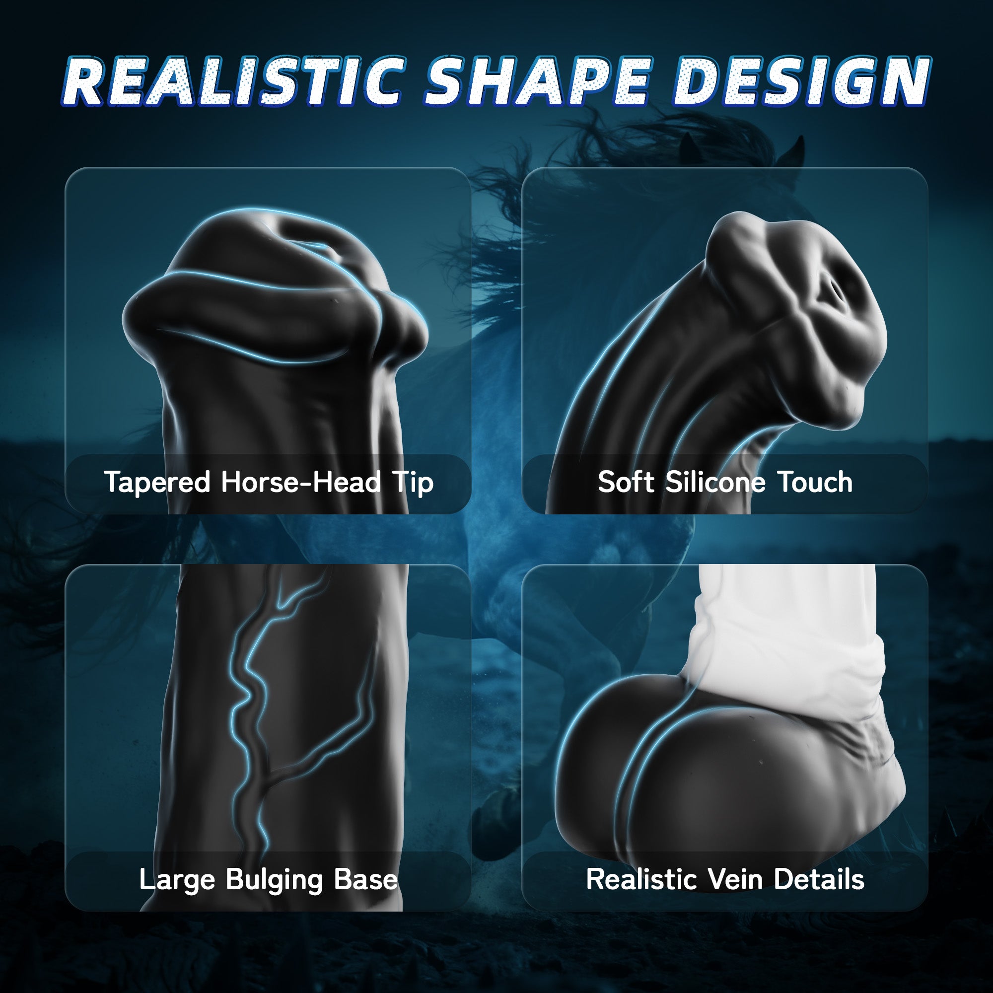 Vibrating Thrusting Dildo with Hands-Free Operation