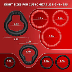 Octo 8-Piece Cock Ring Set