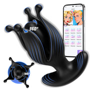 Vibrating Butt Plug,10 Vibrating & Rotating Modes, Beginner-Friendly Anal Plug