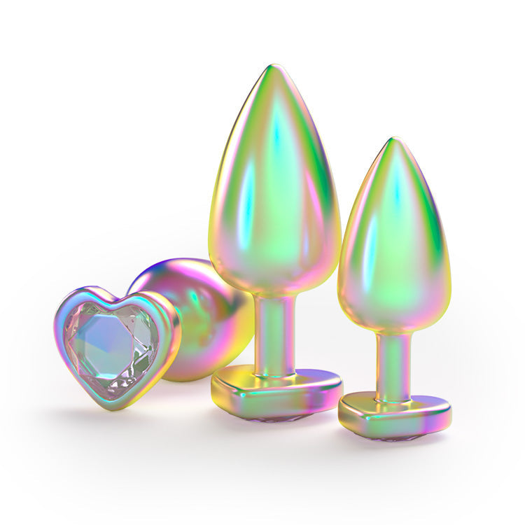 Rainbow Heart Plug Trio