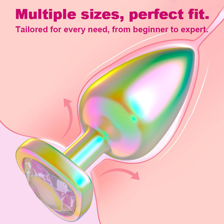 Rainbow Heart Plug Trio