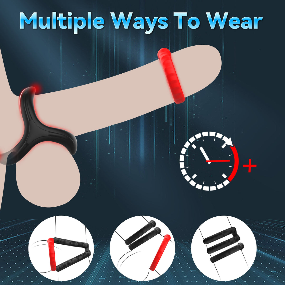 Deca 10-Piece Cock Ring Set 4