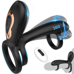 Fleece Rotating Cock Ring