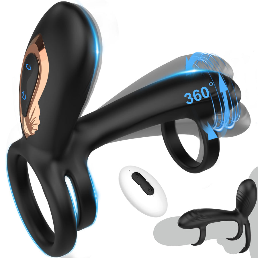 Fleece Rotating Cock Ring